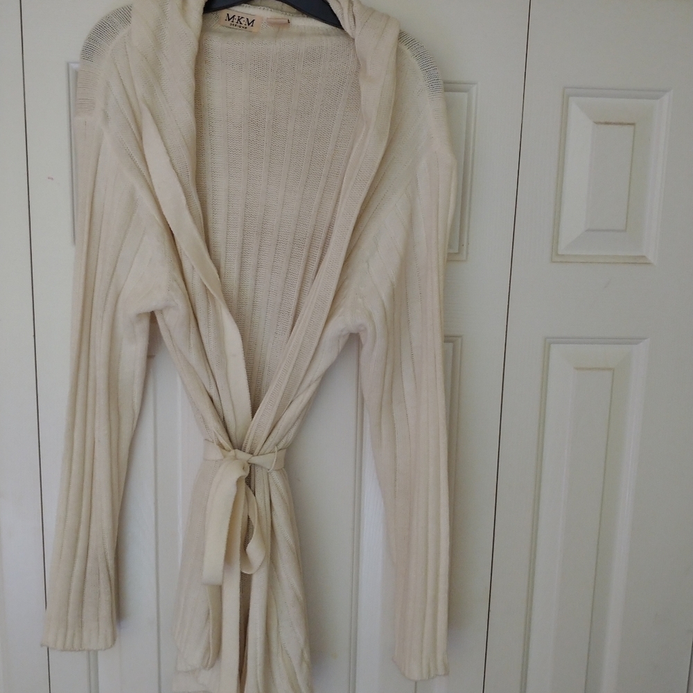 Off White Comfy Hooded Sweater